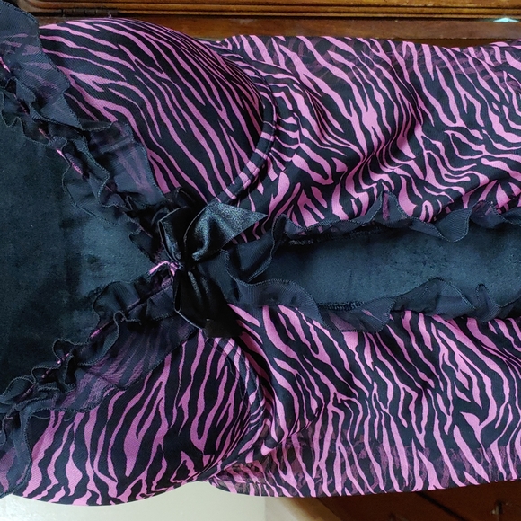 Indulgence Animal Print Bra Top Nightie 2X/40 NWOT - Picture 3 of 14